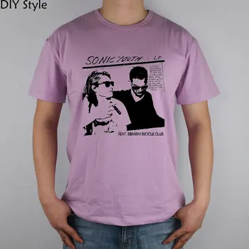 Sonic Youth gürültü rock T-shirt pamuk Lycra en Moda Marka t shirt erkek 11068 yeni DİY Tarzı yüksek kalite