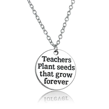 Sonsuza kadar Büyümek Şükran Günü Hediyesi Öğretmenler Bitki Tohumları Kolye Öğretmen Öğrenci Okul Mücevher Aşk Bilezik Boncuk