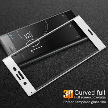 Sony Ericsson XZ Premium G8141 G8142 3D için Tam Kapak Sony XZ Premium için Çift Sım AGREAL Ekran Koruyucu Cam Temperlenmiş Kavisli