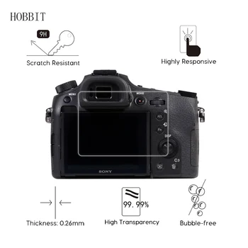 Sony SHOT RX1 RX1R RX10 RX10İİ RX10İİİ RX10İV RX10V 0.3 mm 2.5 D 9H Net Sertleştirilmiş Cam Ekran Koruyucusu Dijital Kamera Film