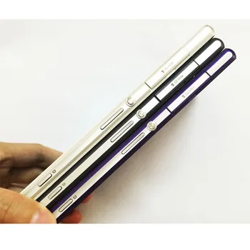 Sony Xperia Z2 L50w D6503 İçin Toz Tak Ve Yapıştırıcı Ön Plaka Çerçevesi İle Metal Orta Çerçeve