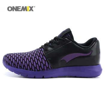 Spor için Onemix Tür: Erkekler ve Kadınlar Nefes yumuşak Örgü Vamp Ayakkabı Severler için Açık Egzersiz Tarzı Spor Ayakkabı Koşu