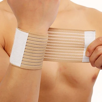 Spor pamuk elastik bandaj el spor desteği bilek brace wrap fitness tenis polsini ter bandı munhequeira spor bileklik