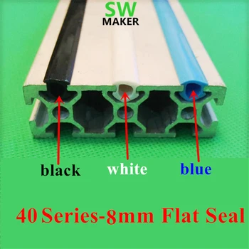 SWMAKER CNC C-Işını makinesi DİY parçaları 30 40 series 8 mm düz conta 3030 alüminyum profil Yuvası Kapak/Panel Tutucu Siyah/Kırmızı/Mavi