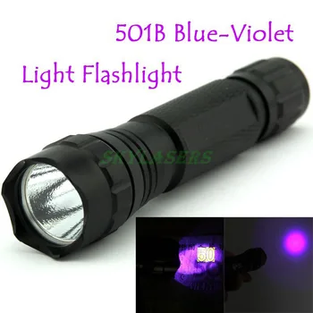 SX-501B el Feneri 18650 375NM UV Ultra Vİyole Mavi Blacklight su Geçirmez Meşale Lambası