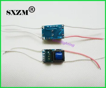SXZM 20pcs/lot AC85 1x3W giriş içinde sürücü Led-265V 50/60 Hz 600mA sürücü içinde ENGELLEME için led lamba led