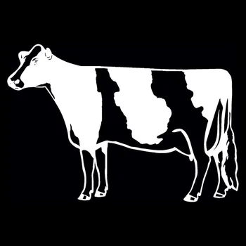 Süt İneği Vinil Araba Stil 18*12.3 CM Eğlenceli Araba Çiftlik Sığır S1 Çıkartma Siyah/Gümüş-2640 Dekoratif Çıkartmalar