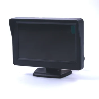 Sıcak Satış 4.3 inç LCD Araç Monitör Araç dikiz Kamera için LED arka ışıklandırmalı ekran ile DVD Otopark monitör Ters