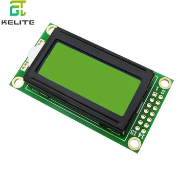 Sıcak Satış 8 x 2 LCD Modülü 0802 Karakter Ekran mavi veya yeşil