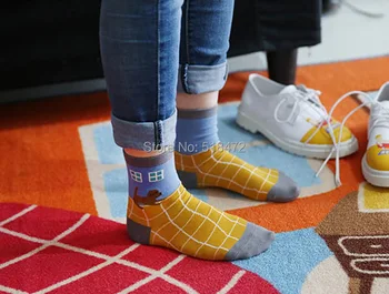 Sıcak Satış güzel stili Güney Koreli marka yeni çorap süper moda tasarım kadın kış uzun ayak bileği nefes pamuklu çorap çorap