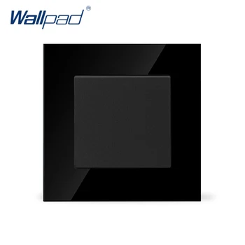 Sıcak Satış Otel Lüks 1 Çete 1 110 Siyah Kristal Bardak İNGİLTERE AB-250V Düğme Işık Duvarı Anahtarı Büyük İndirim Wallpad