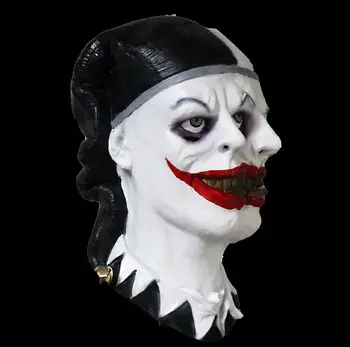 Sıcak Satış Tam Bir Baş Karnaval Zombi Palyaço Maskesi Parti Kutlamaları Yetişkin Cap Cadılar Bayramı Maskesi Gerçekçi