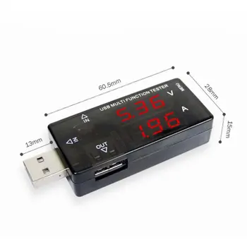 Sıcak Satış USB Çok fonksiyonlu Şarj Cihazı, USB Akım Voltaj Dedektörü akü Test cihazı Voltmetre Ampermetre
