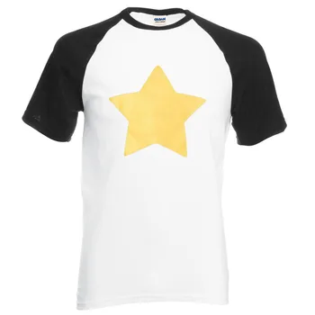 T Sıcak Satış STEVEN UNİVERSE STAR t shirt 2017 yeni yaz %100 pamuk yüksek kalite raglan erkek-gömlek moda kısa kollu gömlek
