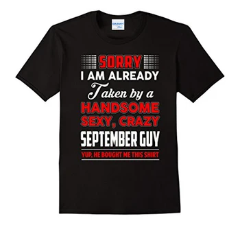 T yeni Varış Erkek Sıcak Satış Yaz Üstleri Gömlek Zaten Yakışıklı Bir Seksi Tarafından Alınan Duyuyorum, Çılgın Eylül Adam Tasarımcı t-Shirt