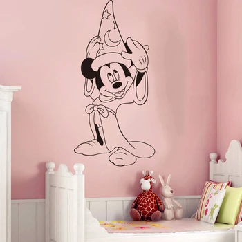 T136 yaratıcı karikatür sticker DİY yatak odası sevimli Mickey Mouse pijama duvar çıkartmaları çocuk odası için Ev Dekorasyon duvar çıkartmaları