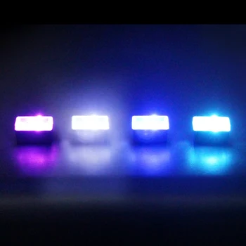 Tak Wai Lee 1 adet USB Kaynağı Atmosfer Stil 5 Renk Aydınlatma Mini Kablosuz Araç Stil İç Işık Kiti Araba LED