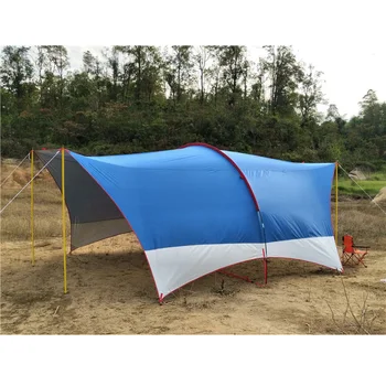 Tam gölgeleme UV tente 6m*4.3 m*2.4 m Açık ultra-yüksek Habe büyük yağmur şemsiye tente çok kişi çadır ile aşınmaya dayanıklı UV