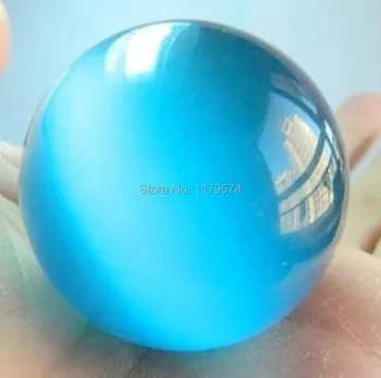 Tasarım Süsleri Yapma AA++ 40mm Mavi Meksikalı Opal Küre, Kristal Top Moda Takı EA1881
