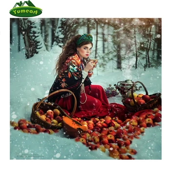 Taslar Romantik Elmas Mozaik Rus Kız 5d Elmas nakış el Yapımı 5d diy Elmas boya resim