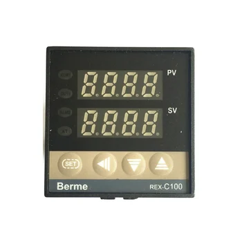 Termokupl K 40A 40A SSR SSR ile çift PID Termostat Regülatör SSR Çıkışı Dijital PID Sıcaklık kontrol REX-C100 0-400C-