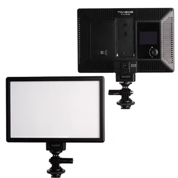 TOAZOE T119S Ultra-ince LED Video Işık Canon Nikon Sony Panasonic DSLR fotoğraf Makinesi için 3300K Işık-5600K CRİ95+ Dolgu Fotoğrafçılık