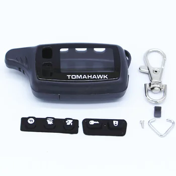 Tomahawk TW9010 TW9020 TW9030 Rus versiyonu TW9010 Durumunda Anahtarlık İki yönlü araç alarm uzaktan kumanda lcd