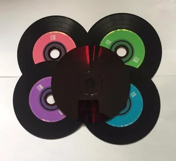 Toptan 50 adet CD / DVD Premium Profesyonel Renkli Sınıf 700 MB 52x Boş Siyah Baskılı CD-R Diski