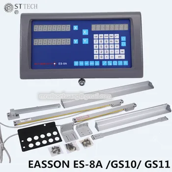 Torna ve Freze için ücretsiz kargo Easson ES-8A komple set 2 eksen DRO dijital okuma ve 2 adet GS10 doğrusal ölçek