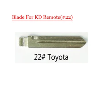 Toyota 10 adet için# 22 Metal Boş Kesilmemiş Flip Uzaktan Anahtar Bıçak Türü Çok/