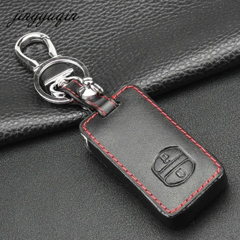 Toyota Camry/ Highlander / HANGİ /Yaris İçin jingyuqin 2 Düğme Anahtar Durumunda Popüler Deri Uzaktan Kumanda Anahtarlık Araba Anahtarı Kapağı