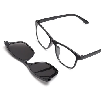 TR90 Gözlük Çerçeve gözlük Erkek güneş Gözlüğü UV400 Miyop Klip Klibi Polarize Kadın Güneş Sürüş Gece Görüş Lens Gözlük