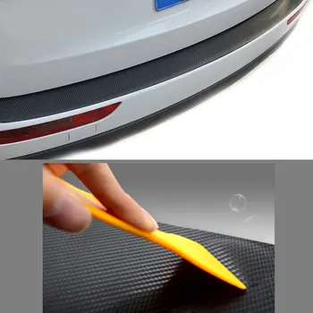 -Trail Araba Arka Tampon Koruma Koruyucu Anti-Nissan Teana Qashqai, Murano X için Sıfırdan Karbon Fiber Sticker Kapak Eşik