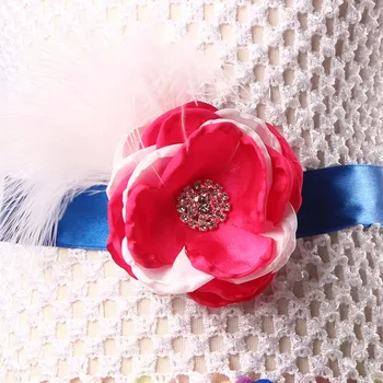 TS052 Düğün için saç Bandı ile Ksummeree el Yapımı Çiçek Kız Elbise Kabarık Tül Etekli Elbise Fotoğraf Doğum günü Yılbaşı Partisi