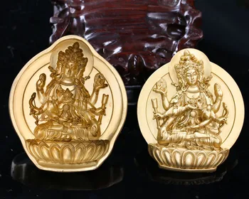 Tsa tsa par Topknot onur - annem bozulmadan kalıp/pirinç Buddha el sanatları koleksiyonu / / çamur fırça/dini ibadet Buda ovmak