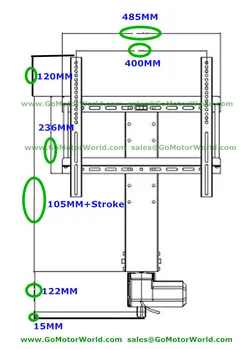 TV asansör TV sehpası ve TV uzaktan kumanda ve montaj parçaları ile 110-240 V AC giriş 1000mm 40inch inme mount