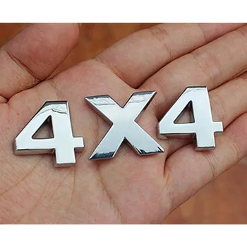 Tüm araçlar İçin 4X4 Logo Krom sticker Tuning Amblem çıkartması dekorasyon 14,8 cm Universal Araç Yüksek Kaliteli Araba Çıkartmaları 1 adet