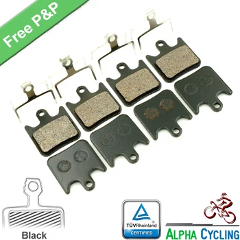 UMUT X2 V2 Disk Fren için MTB Bisiklet Disk Fren Balataları, 4 Çift, Reçine Siyah, Ücretsiz Kargo