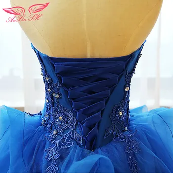 Updated 17 Haziran 2011 SH çiçek abiye elbise dantel gece elbisesi Prenses fırfır boncuk mavi gece elbisesi kısa mavi topu mavi