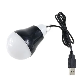 USB LED lambalar ışık topu Ampul Işık Taşınabilir Saf Beyaz Işık 5 V USB Güç Ampul Açık Kamp Lambası Ücretsiz Kargo LED