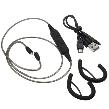 USB Şarj Kablosu İle Shure SE215 SE315 SE425 İçin Bluetooth Adaptör Kablosu SE535 Kablosuz Kulaklık Kablosu