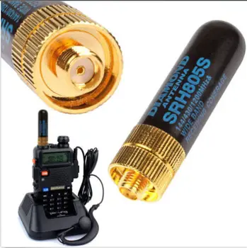 UV3R için SRH805S Çift Bant Uzatılabilir Anten SMA-Kenwood KÖRFEZ Kadın için UV-5R 888S/ SMA Erkek Anten UV100 Walkie Talkie
