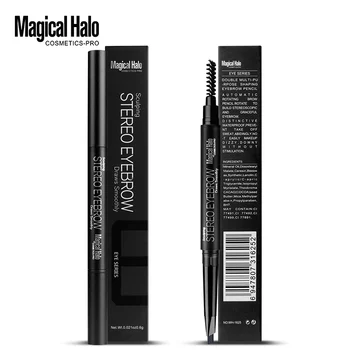 Uzun sihirli Halo Kalem su Geçirmez Otomatik Kaş Kalemi-kalıcı Güzellik Araçları 5 Renk Göz Kahverengi Yüksek Kaliteli Makyaj