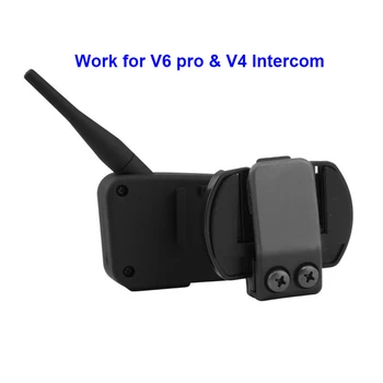 V6Pro V4 İnterkom Kulaklık için Metal Klip ile Fodsports Kask Kulaklık İnterkom Kulaklık Yumuşak Kablo 3.5 mm Stereo Jack Plug
