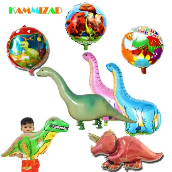 Vahşi Dinozor Jurassic KAMMİZAD Yürüyen Balonlar Antik Tyrannosaurus Çocuklara Balon Parti Malzemeleri Orman Globos Dönemi