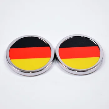 Volkswagen Golf Jetta Araba İçin Kuyruk Gövde Amblemi Rozeti Sticker Çamurluk 2 adet/lot Otomatik Almanya'da Alman Bayrağı Araba-Evrensel şekillendirme