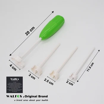 WALFOS 4 adet/Patlıcan Kesici Mutfak Araç, Domates Farklı boyut Sebze Spiral Kesici Spiralizer Et Doldurma Aracı Plastik set