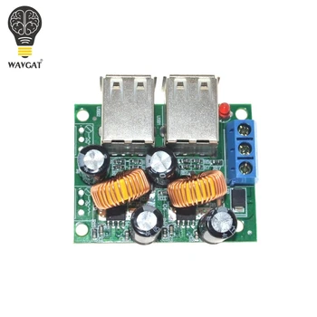 WAVGAT 4-USB Port Step-down Güç Kaynağı Modülü DC 24 V 12 V Dönüştürücü kartını 40V için 5 V 5 İçin MP3/MP4 Telefon Araç Ekipmanları