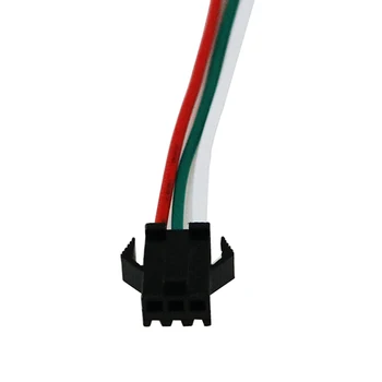 WS2812B WS2811 WS2812 İçin 20 Çift 3 Pin JST SM led Konnektörleri kablo Kırmızı/Yeşil/Beyaz RGB Şerit Kadın Erkek LED