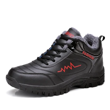XEK 2018 Spor Koşu Ayakkabıları Kürk Sıcak zapatillas hombre deportiva JH40 Erkekler İçin Sonbahar Kış Koşu Spor Ayakkabı Giyilebilir